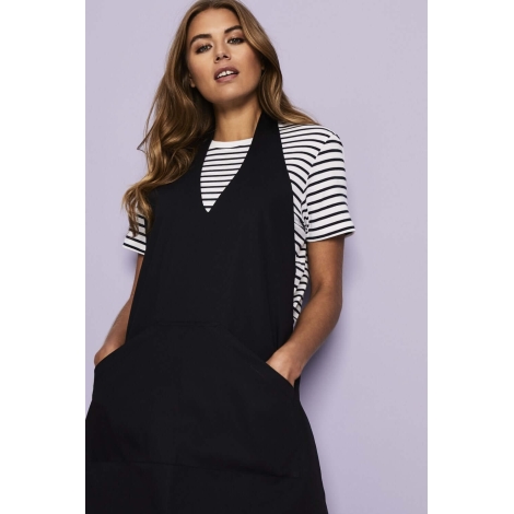Prijuostė juoda V Neck